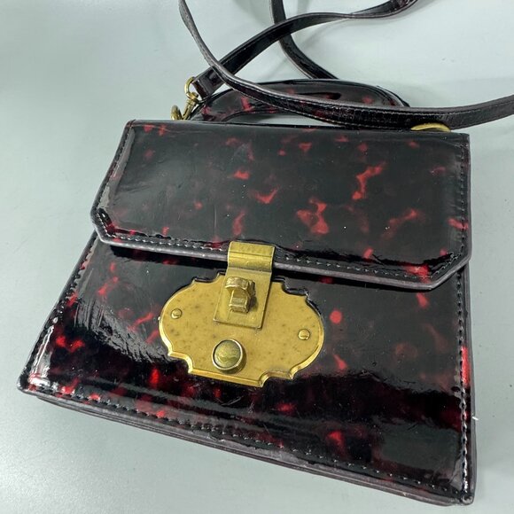 Miss Albright Anthro Tortoise Mini Satchel/Crossbody Bag - Picture 7 of 13